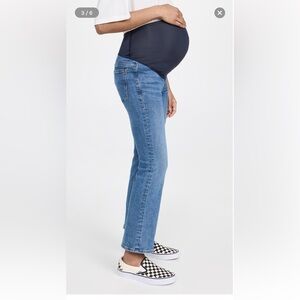 Madewell Maternity Over-the-Belly Kick Out Crop Jeans, size 27